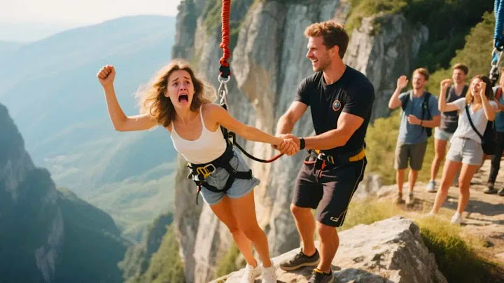 Bungee Jumping With Rope In Beautiful Place:Asmr Bungee Jumping
