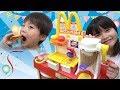 マクドナルドのおもちゃでお店屋さんごっこをしたよ♬