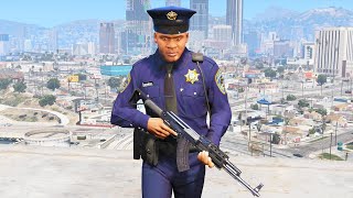 GTA 5 Police Gameplay - Saves People Franklin (GTA V Police Mod Gameplay)