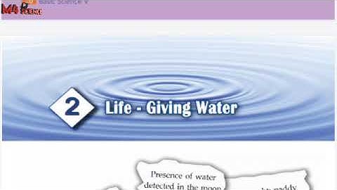 class 5 basic science | chapter 2 | life giving water |