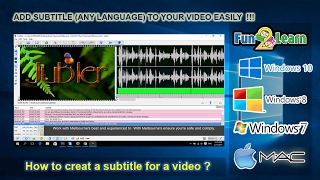 How to Create and edit subtitle using Jubler - Jubler Tutorial