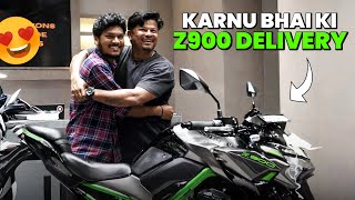 लेने गये @karnuu4545 भाई की New Bike की Delivery | Kawasaki Z900