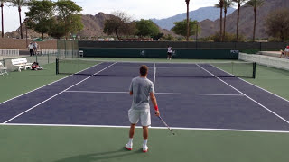 Ryan Harrison | Indian Wells Practice 3.7.14 (Court Level)