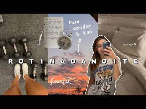 ROTINA DA NOITE PARA ACORDAR ÀS 4:30 (vlog) | Papo sincero repleto de dicas.