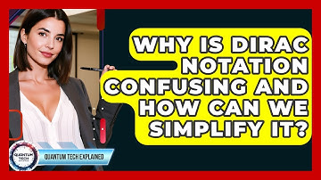 Why Is Dirac Notation Confusing And How Can We Simplify It? - Quantum Tech Explained