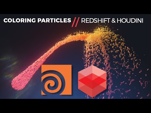 Coloring Particles // HOUDINI & REDSHIFT