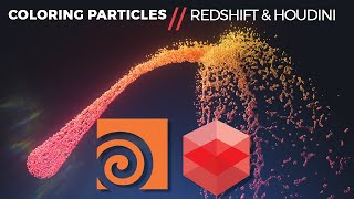 Coloring Particles // HOUDINI & REDSHIFT