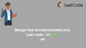 두 개의 정렬된 연결 리스트 병합 - Leet 코드 21 c#