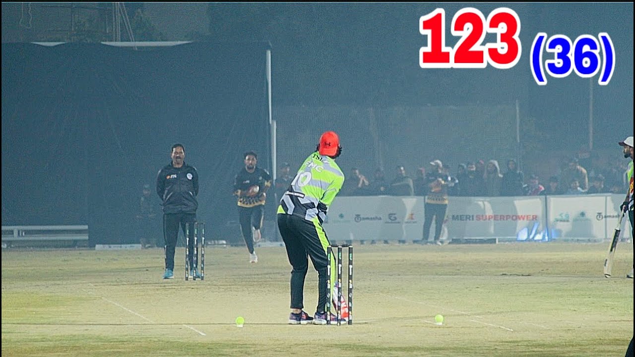 123 RUNS NEED 36 BALLS FAHAD MC VS USAMA ALI SIALKOT ONE OF THE BEST ...