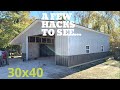30x40 pole barn with a few hacks to see...