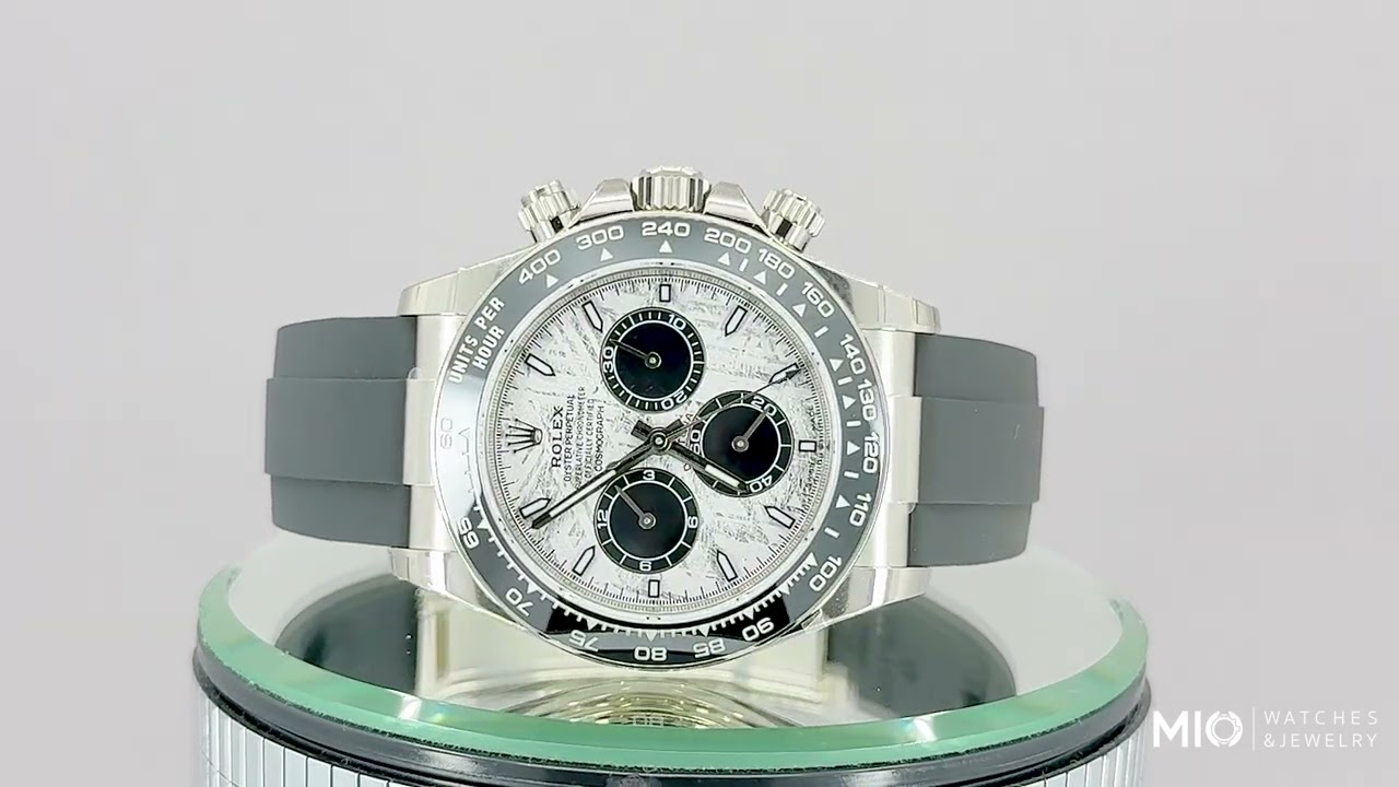 Rolex 126519LN 0007 Cosmograph Daytona 40mm White Gold – Cerachrom Oysterflex Meteorite Dial Watch
