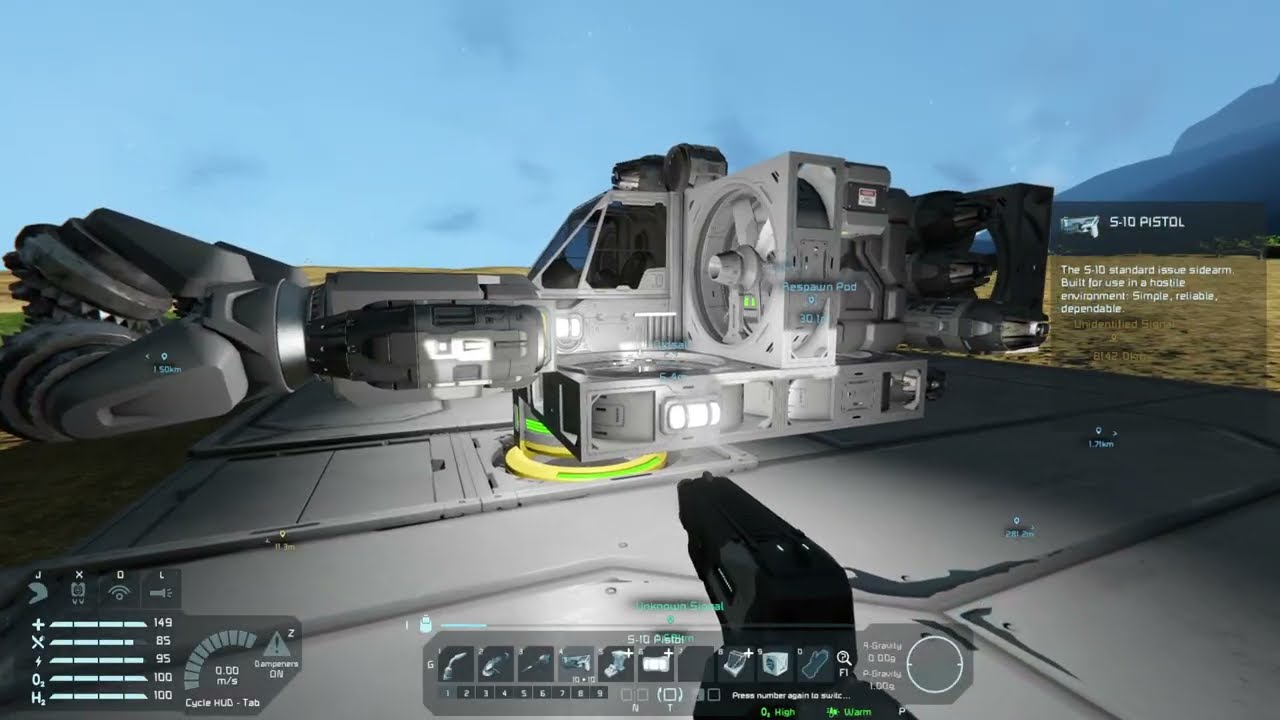 Space Engineers Noob: Flying the mining ship far easier than I have heard. H2 transfer question.