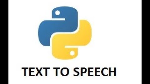 how to convert python text to speech using 4 lines of python code