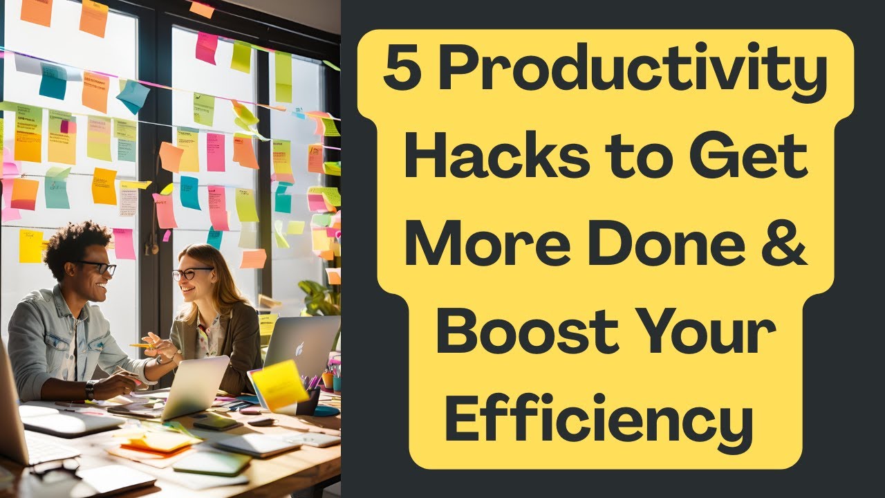 5 Productivity Techniques to Stay Focused & Get More Done | Boost Your ...
