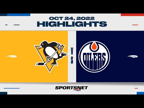 NHL Highlights | Penguins vs. Oilers - October 24, 2022