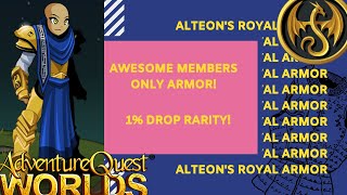 AQW - /Swordhavenfalls; AC TAGGED MEMBER ONLY ITEM. ALTEON'S ROYAL ARMOR! (August, 2022)