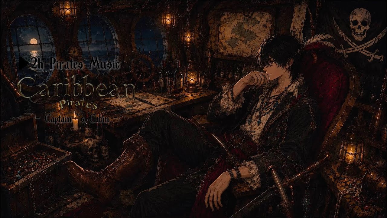 【2時間Pirates ×Irish Music】「船長のキャビン-Captain Kidd」-キャプテンキッドの船長室で静かな夜を過ごす2時間の旅
