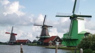 Zaanse Schans Windmill Park in The Netherlands