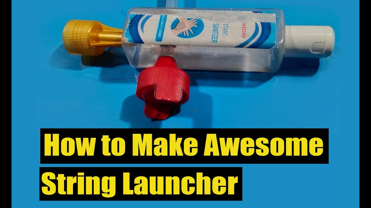 Make string launcher from sanitizer Bottle | Awesome plastic ...