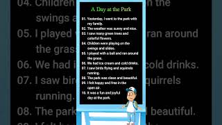 A Fun Day at the Park 🌳 #english
