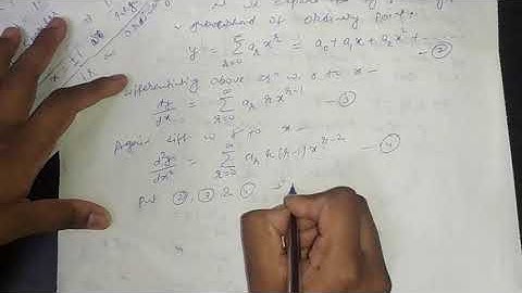 Legendre Differential Equation Part-2 for B.sc 2nd year by Sapna Agarwal