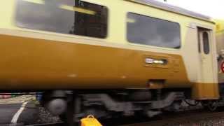 2013.12.28 臺鐵 基隆車站 5166次 EMU100 自強號 電聯車 文安里平交道 回送通過