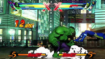 Hulk, Arthur, Sentinel combo umvc3 1.6 million + damage