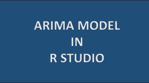 Arima model in R studio
