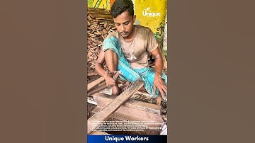 Craftsman making a rake: a rake making process