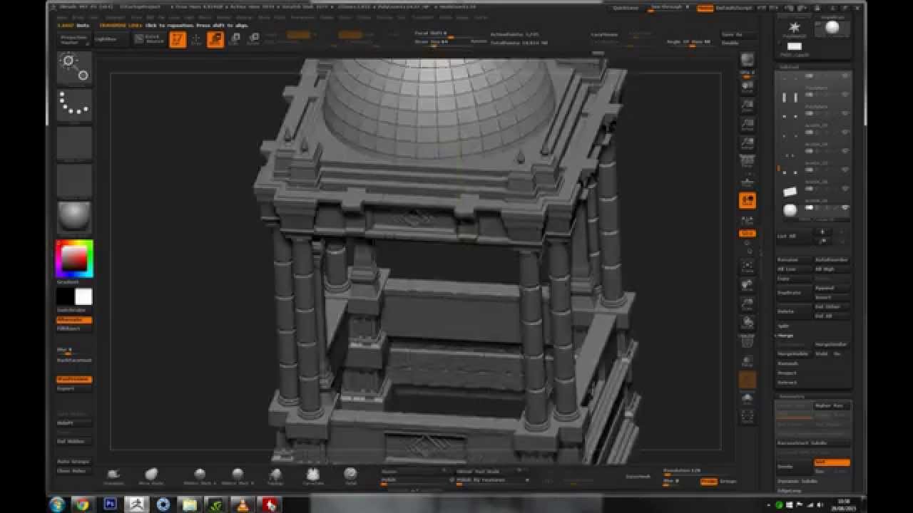 3d model from photos zbrush architecture