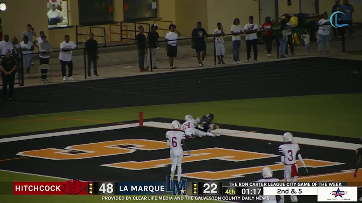 The Ron Carter League City Game of the Week Hitchcock Bulldogs at La Marque Cougars