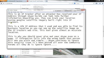 Skype allows users to Obtain your IP Address and other Personal info.