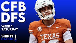 CFB DFS - WEEK 1 | Saturday Slate | DraftKings DFS Picks, Plays and Process