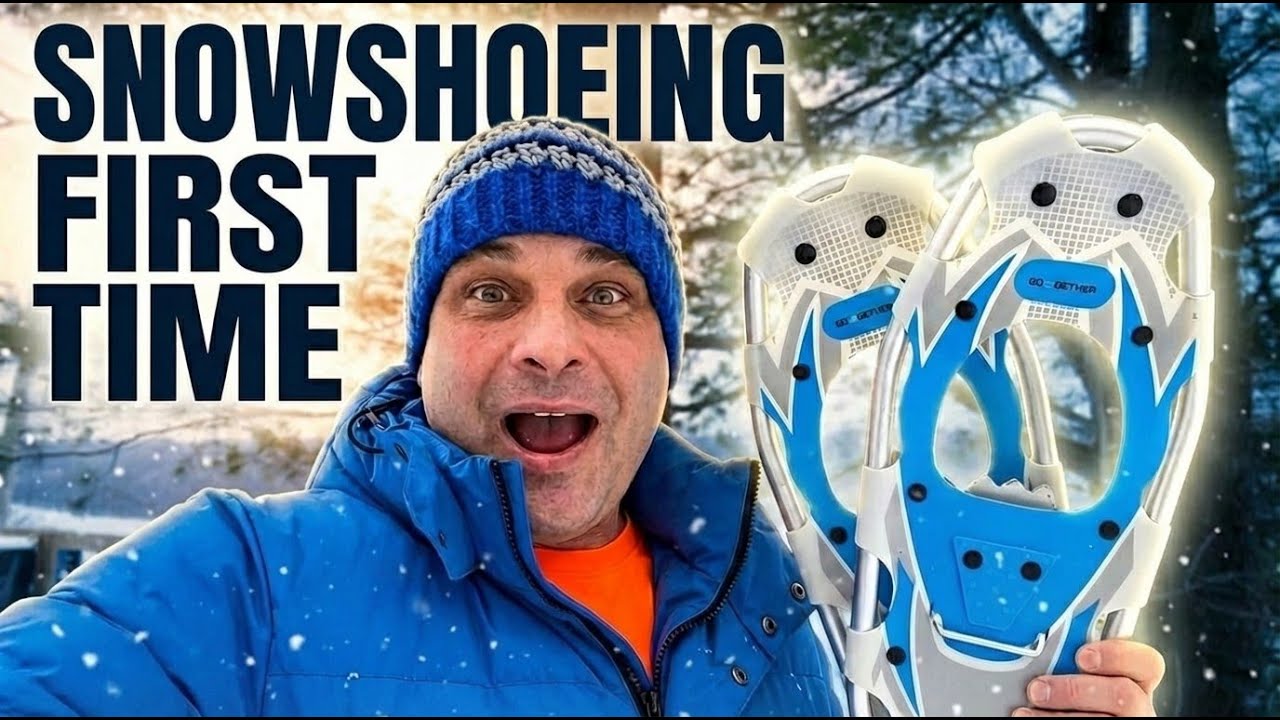 Не потерплю ли я неудачу в своей первой попытке пройтись на снегоступах.