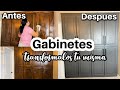 COMO PINTAR LOS GABINETES!Tips para pintar gabinetes de madera. Transforma tus gabinetes !