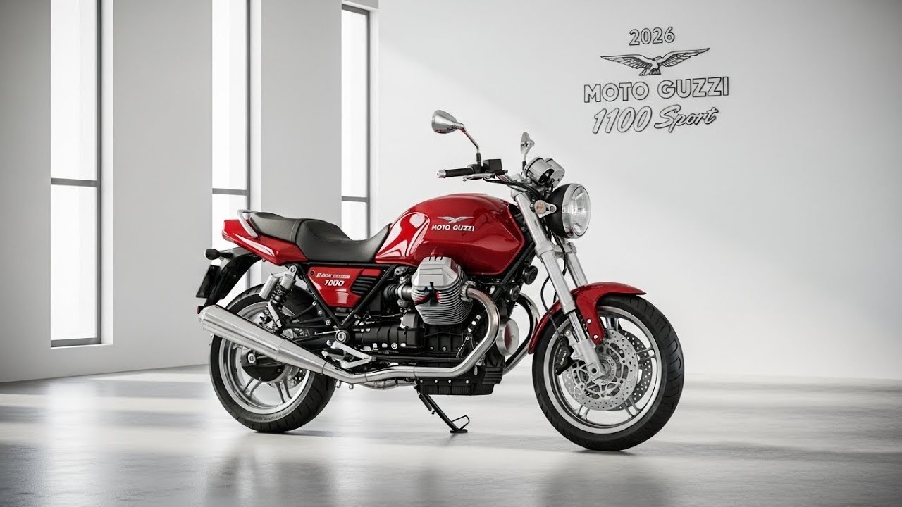 Обзор нового Moto Guzzi 1100 Sport 2026 года | Ретро-мощность в сочетании с современными характер...