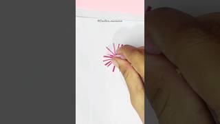 Painting technique using a straw/easy flower painting #shorts #youtubeshorts #art #painting #tricks