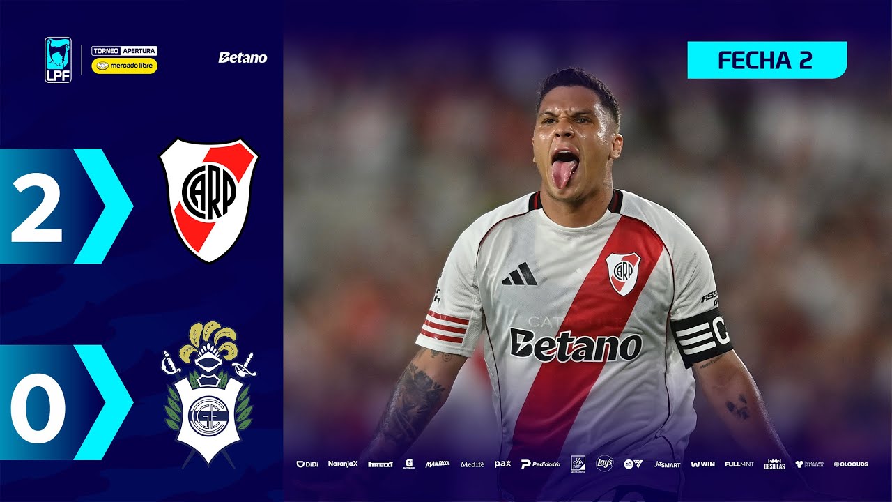 RIVER 2 - 0 GIMNASIA | Resumen del partido | #TorneoMercadoLibre 2026 🏆