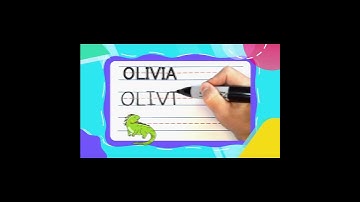 How To Write OLIVIA -- SUPER FAST | Write With Me! -- FOR KIDS | #shorts