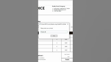 Extract PDF Invoice Details Using ChatGPT in UiPath #shot