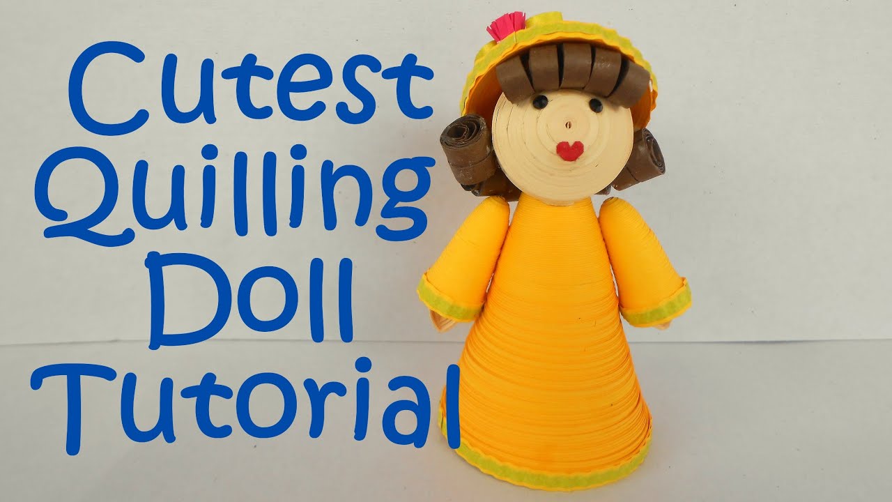 paper quilling belle doll