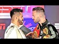 JOSH TAYLOR AND JOSE RAMIREZ EXCHANGE WORDS IN INTENSE FACE TO FACE AT FINAL PRESS CONFERENCE