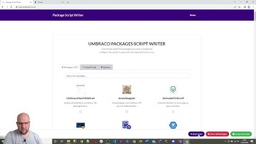 Umbraco Package Script Writer