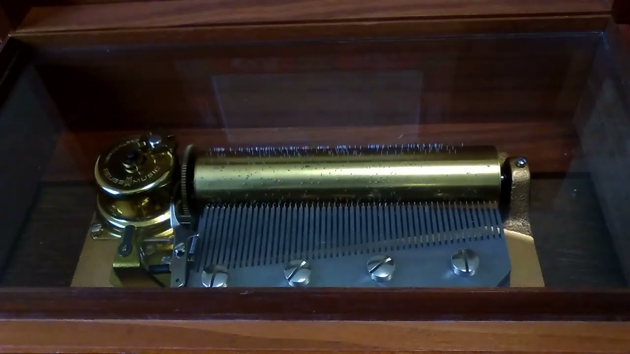 Swiss vintage Reuge 50 Keys Music Box CH 4/50 リュージュオルゴール