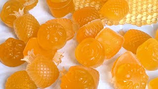 Orange Gummy Candy Recipe. Jelly Candy Recipe