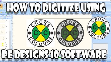 How to digitize an image using PE Design 10 Software (Cross Colours)