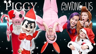 Roblox PIGGY In Real Life  Playing Among Us Hide & Seek with ProHacker and the Elf on the Shelf