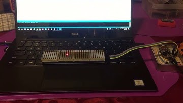 LED Matrix MAX7219 + Adafruit Feather 32u4 Bluefruit LE Bluetooth Demo