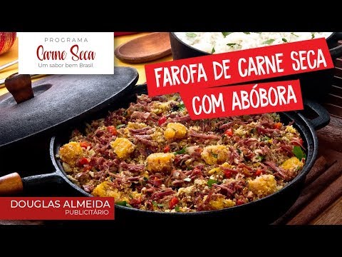 Farofa de Carne Seca com Abóbora