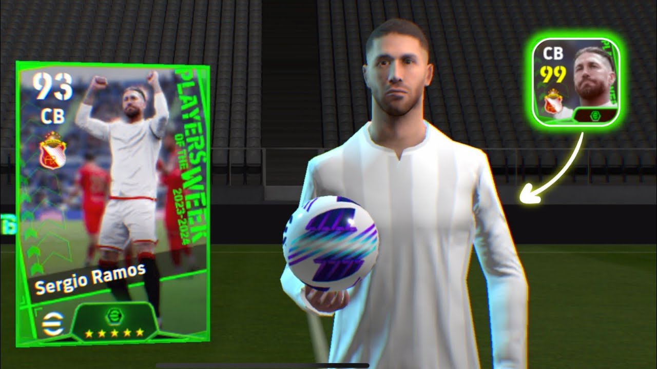 Trick To Get 100 Rated BOOSTER Sergio Ramos Form POTW Worldwide April 4 '24 in efootball 2024